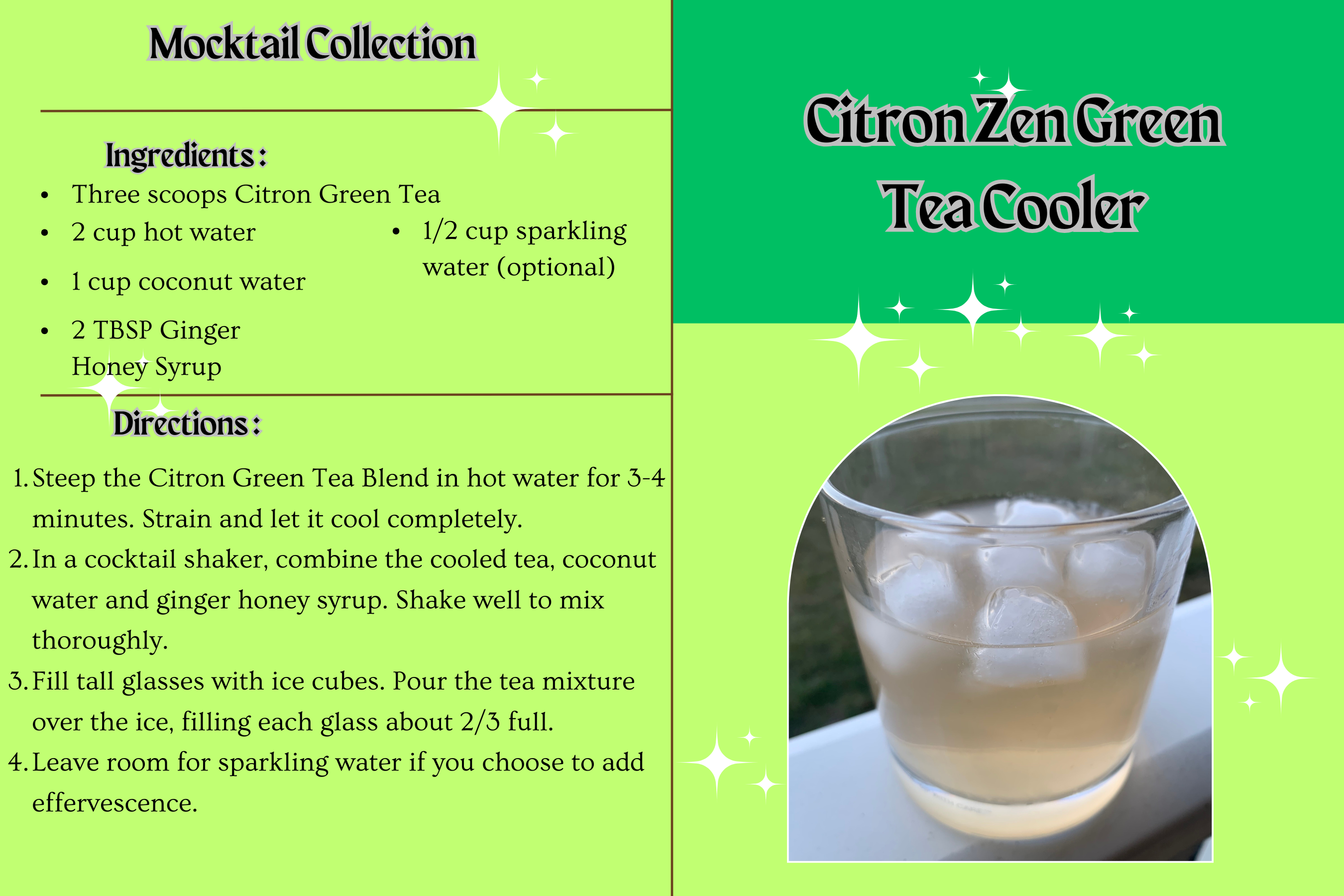 Citron Zen Green Tea Cooler